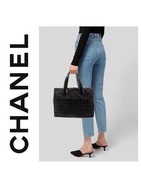 Authentic Chanel Travel Ligne Tote Bag